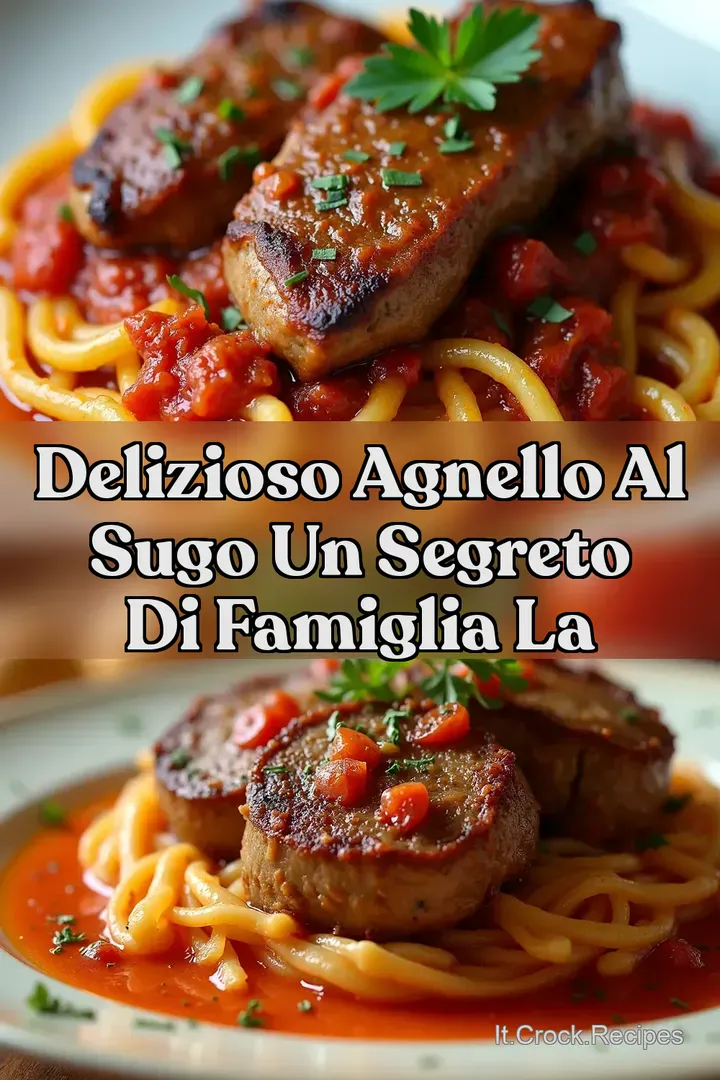 Delizioso Agnello al Sugo Un Segreto di Famiglia La