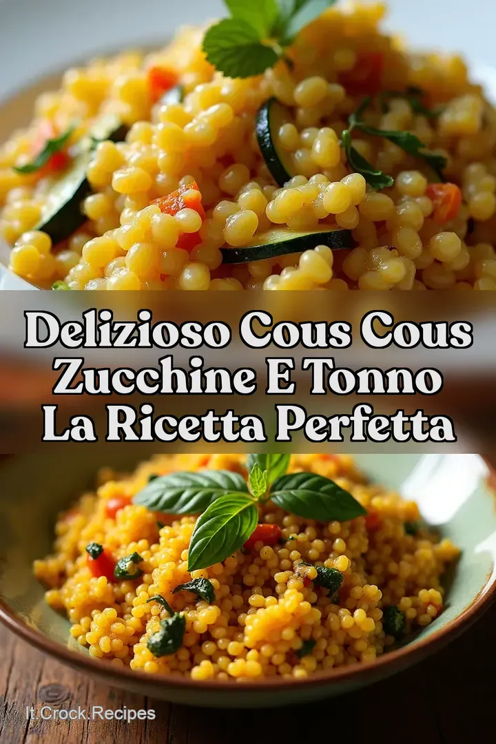 Delizioso Cous Cous Zucchine e Tonno La Ricetta Perfetta