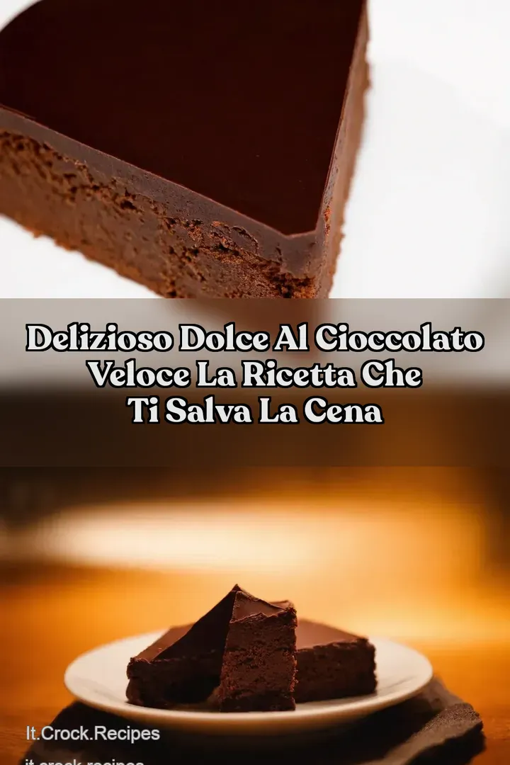 Delizioso Dolce al Cioccolato Veloce La Ricetta che Ti Salva la Cena