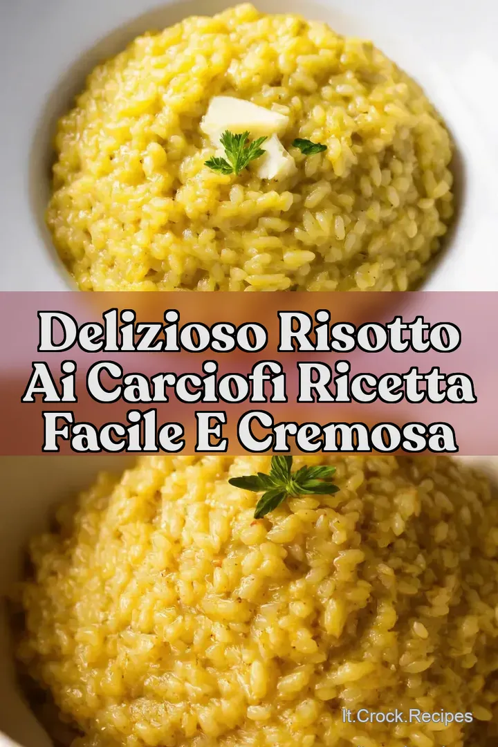 Delizioso Risotto ai Carciofi Ricetta Facile e Cremosa