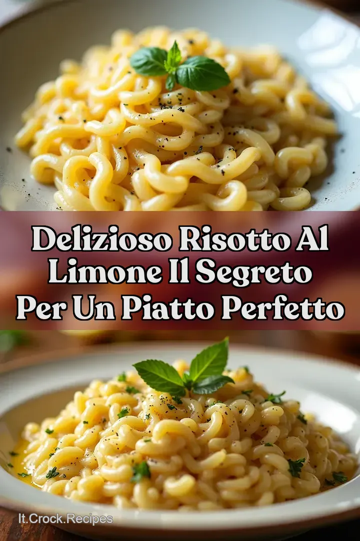 Delizioso Risotto al Limone Il Segreto per un Piatto Perfetto