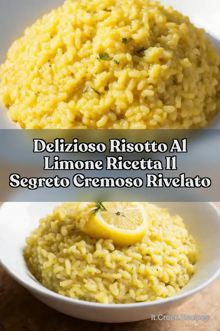 Delizioso Risotto al Limone Ricetta Il Segreto Cremoso Rivelato