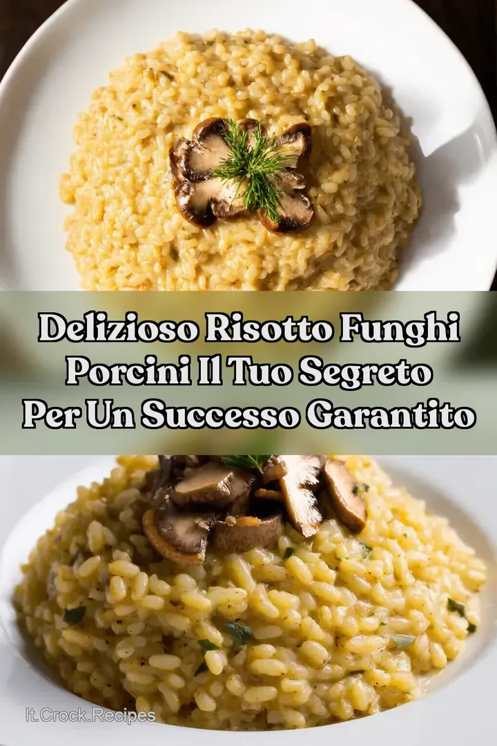 Delizioso risotto funghi porcini il tuo segreto per un successo garantito