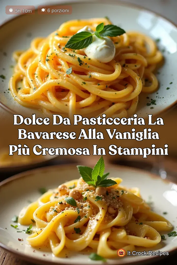 Dolce da Pasticceria La Bavarese alla Vaniglia Pi&ugrave; Cremosa in Stampini