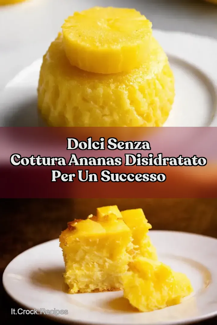 Dolci Senza Cottura Ananas Disidratato per un Successo