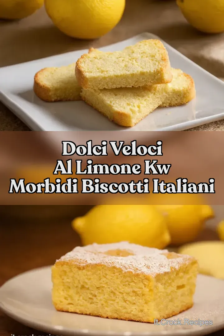 Dolci Veloci al Limone kw Morbidi Biscotti Italiani