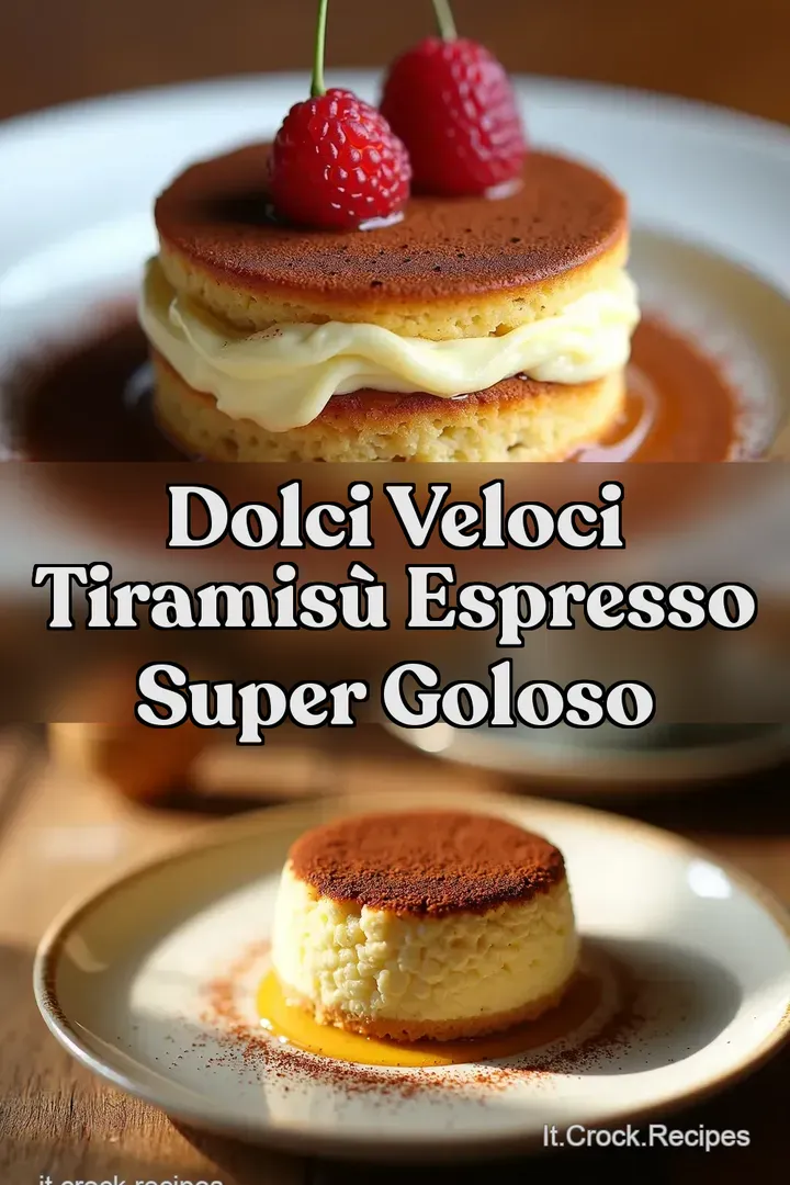 Dolci Veloci Tiramis&ugrave; Espresso Super Goloso