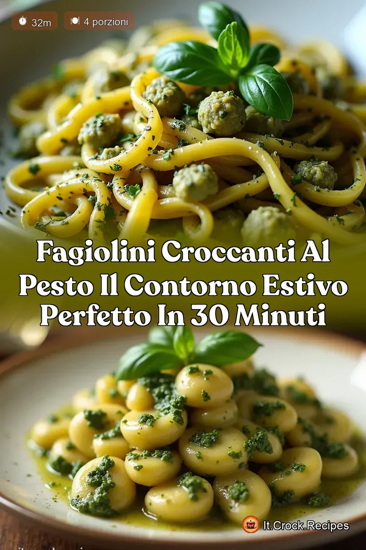 Fagiolini Croccanti al Pesto Il Contorno Estivo Perfetto in 30 Minuti