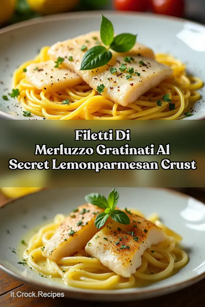 FILETTI DI MERLUZZO GRATINATI AL Secret LemonParmesan Crust
