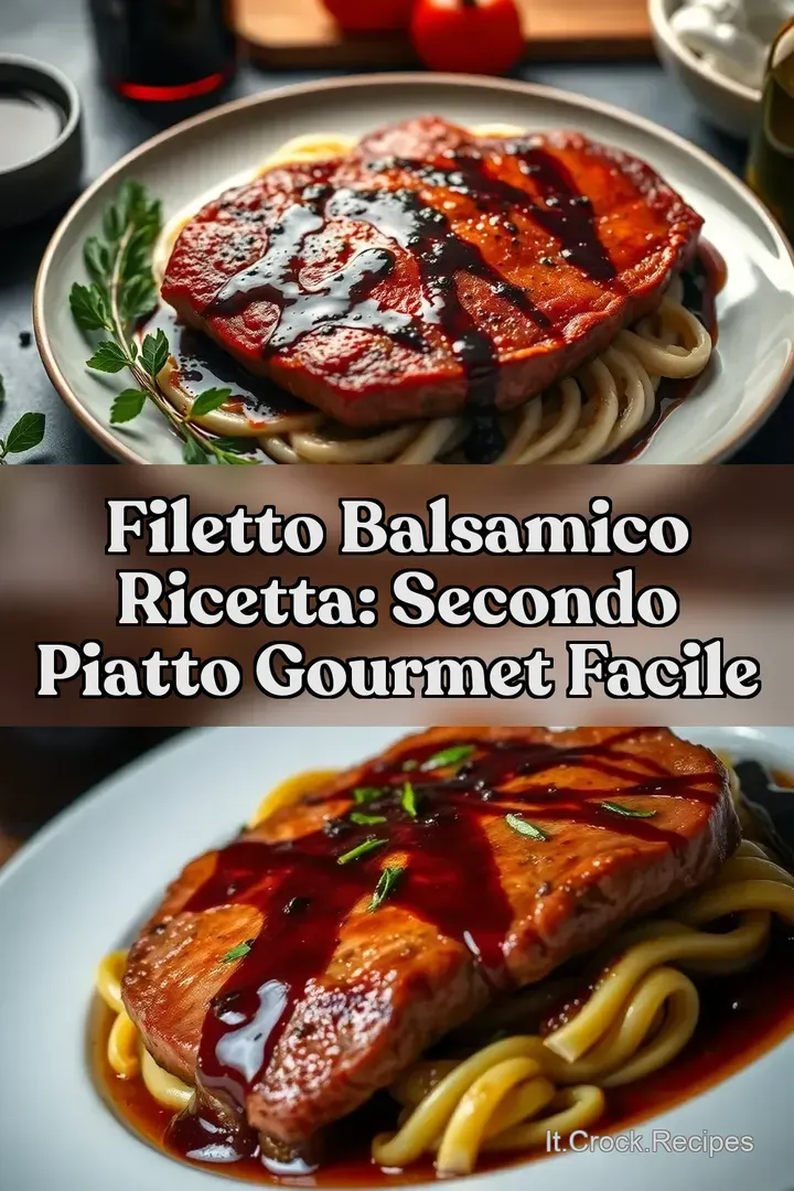Filetto Balsamico Ricetta: Secondo Piatto Gourmet Facile
