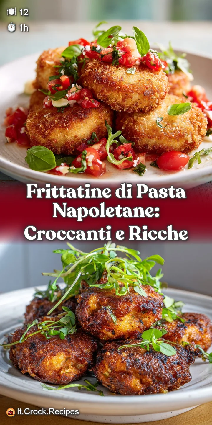 Close-up of a halved frittatina, revealing the rich, cheesy interior with vibrant green peas and a hint of nutmeg.