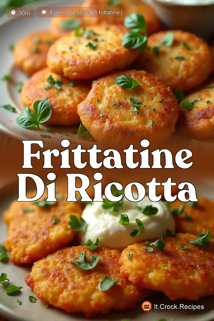 Frittatine di Ricotta Soffici La Ricetta Facile e Veloce della Nonna - it.crock.recipes