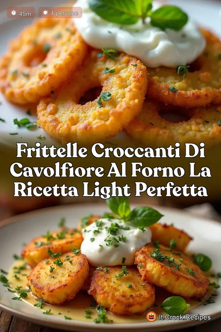Frittelle Croccanti di Cavolfiore al Forno La Ricetta Light Perfetta