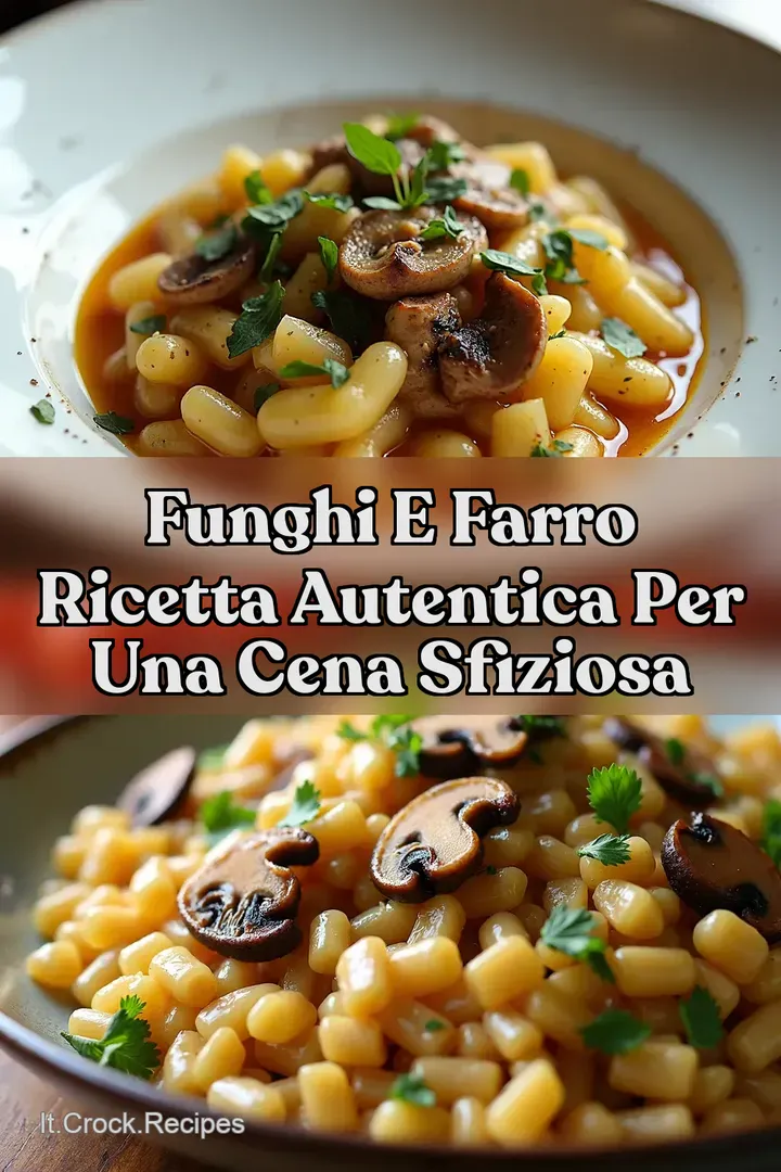 Funghi e Farro Ricetta Autentica per una Cena Sfiziosa