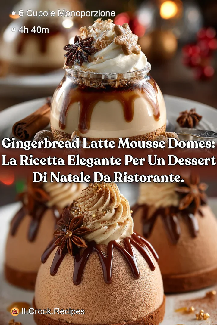 Gingerbread Latte Mousse Domes: la ricetta elegante per un dessert di Natale da ristorante.