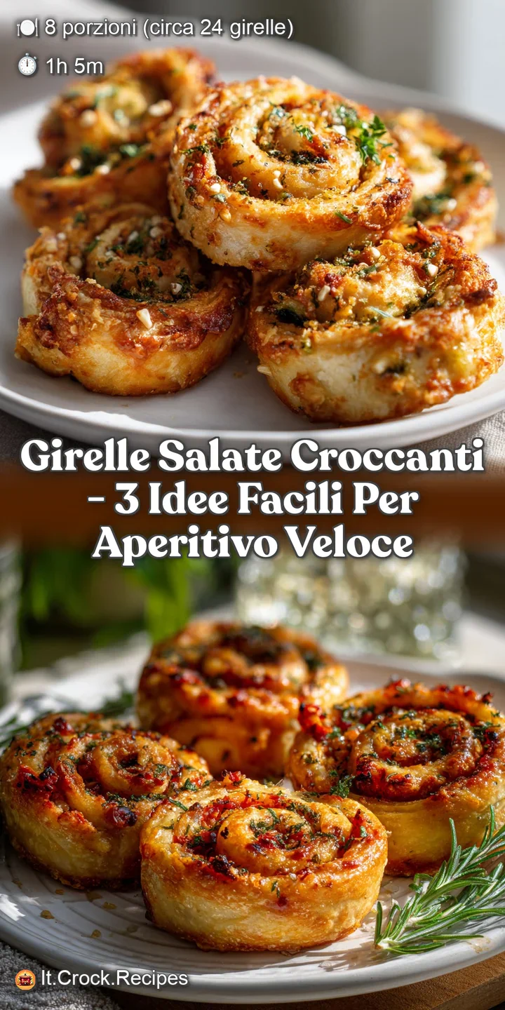 Girelle salate croccanti - 3 idee facili per aperitivo veloce