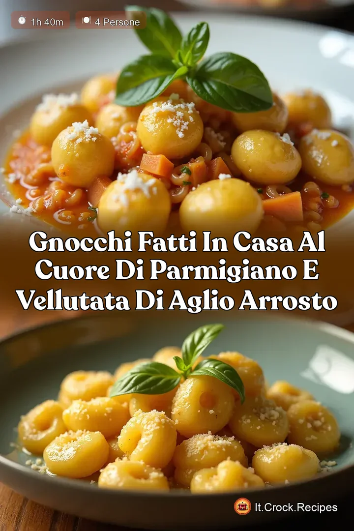 Gnocchi Fatti in Casa al Cuore di Parmigiano e Vellutata di Aglio Arrosto