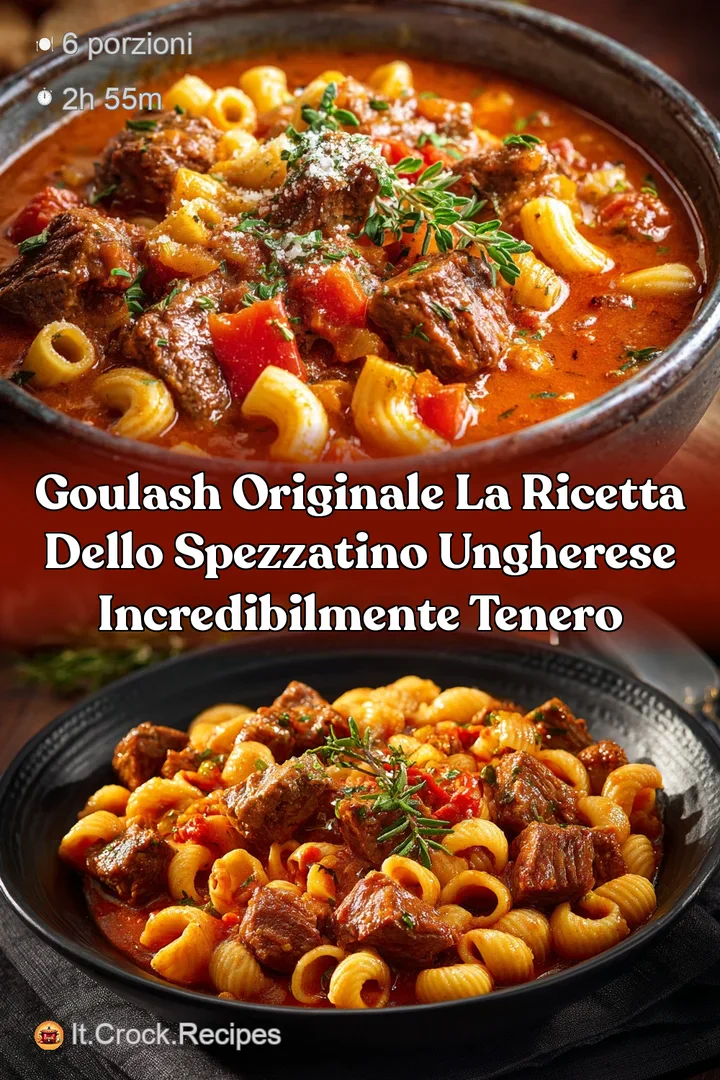 Goulash Originale La Ricetta dello Spezzatino Ungherese Incredibilmente Tenero