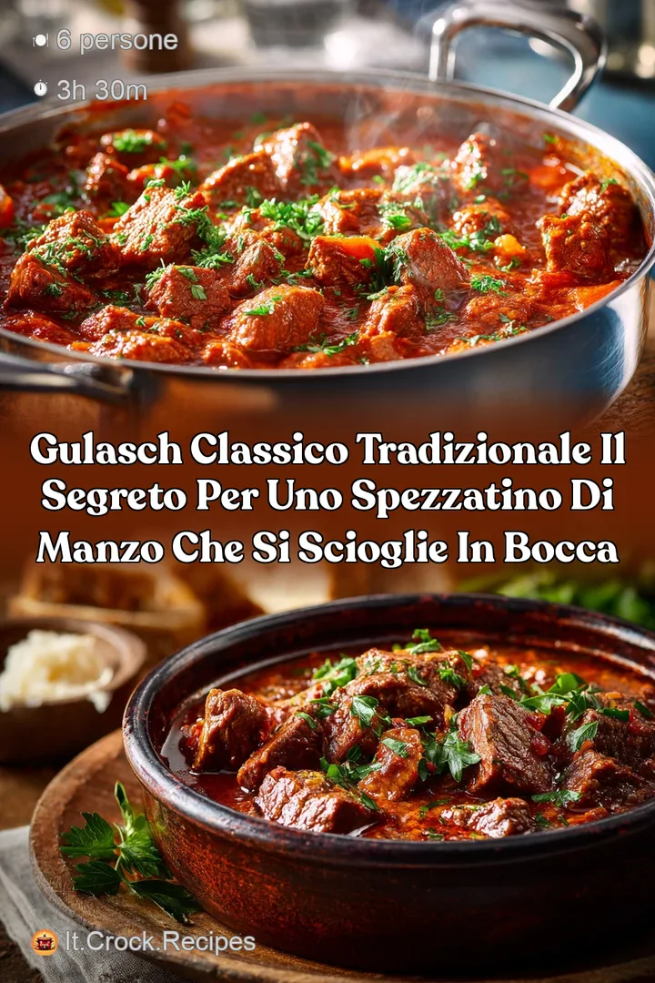Gulasch Classico Tradizionale il segreto per uno Spezzatino di Manzo che si scioglie in bocca