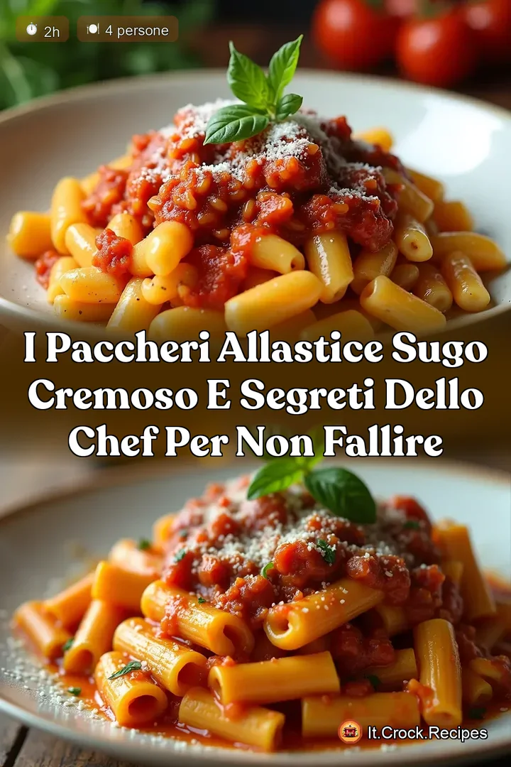 I Paccheri allAstice Sugo Cremoso e Segreti dello Chef per non Fallire