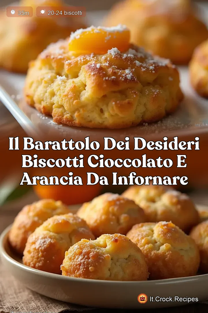 Il Barattolo dei Desideri Biscotti Cioccolato e Arancia da Infornare