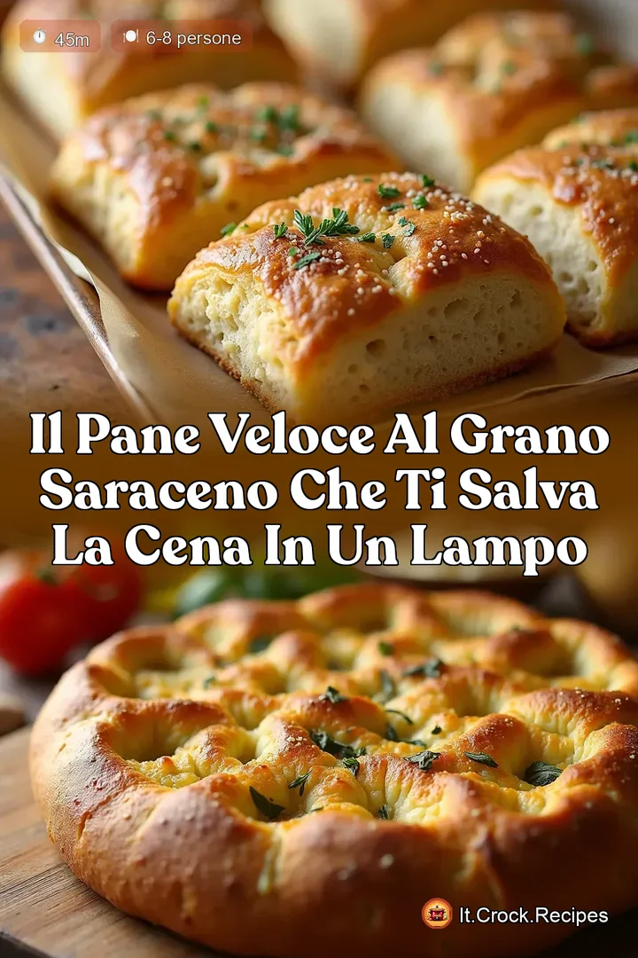 Il Pane Veloce al Grano Saraceno che ti Salva la Cena in un Lampo