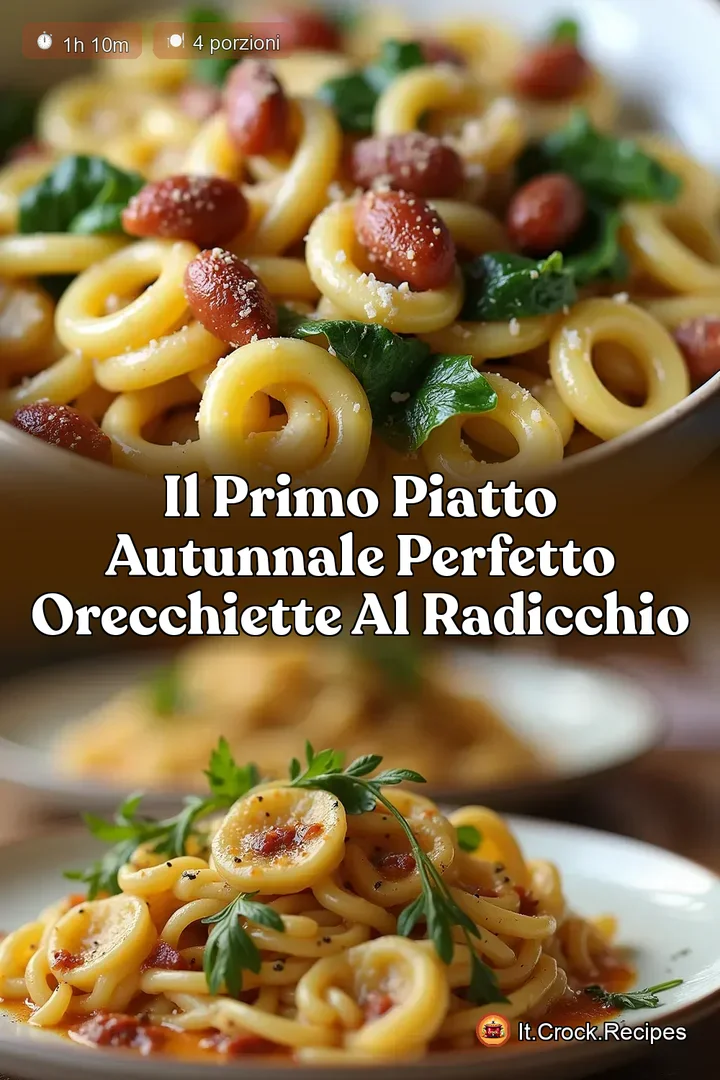 Il Primo Piatto Autunnale Perfetto Orecchiette al Radicchio