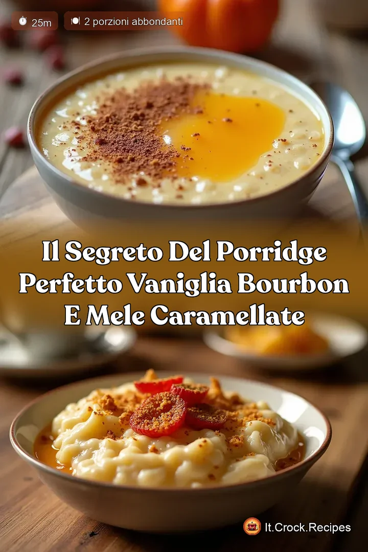 Il Segreto del Porridge Perfetto Vaniglia Bourbon e Mele Caramellate