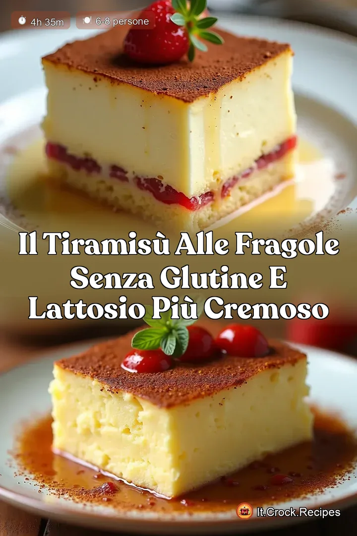 Il Tiramis&ugrave; alle Fragole Senza Glutine e Lattosio Pi&ugrave; Cremoso