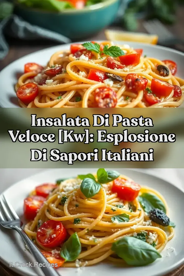 Insalata di Pasta Veloce [kw]: Esplosione di Sapori Italiani
