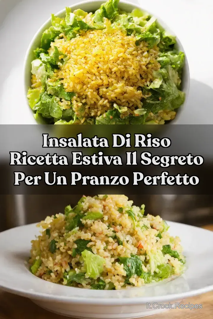 Insalata di Riso Ricetta Estiva Il Segreto per un Pranzo Perfetto