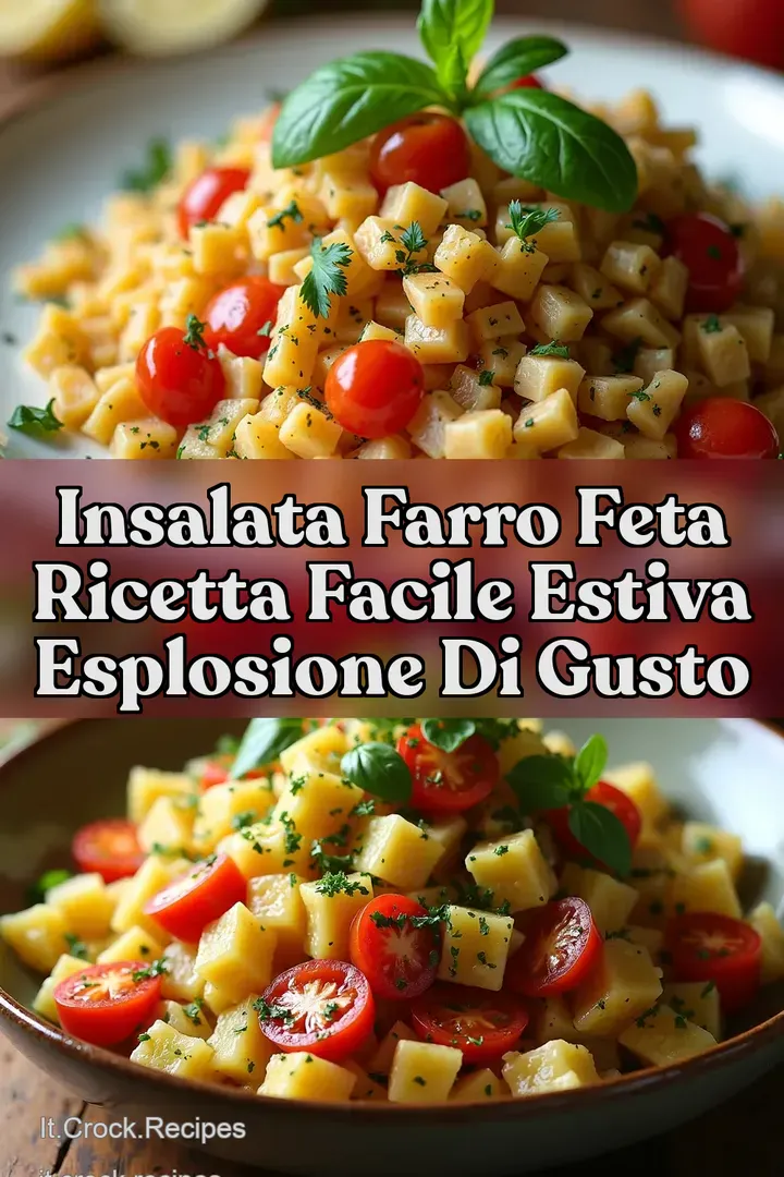 Insalata Farro Feta Ricetta Facile Estiva Esplosione di Gusto