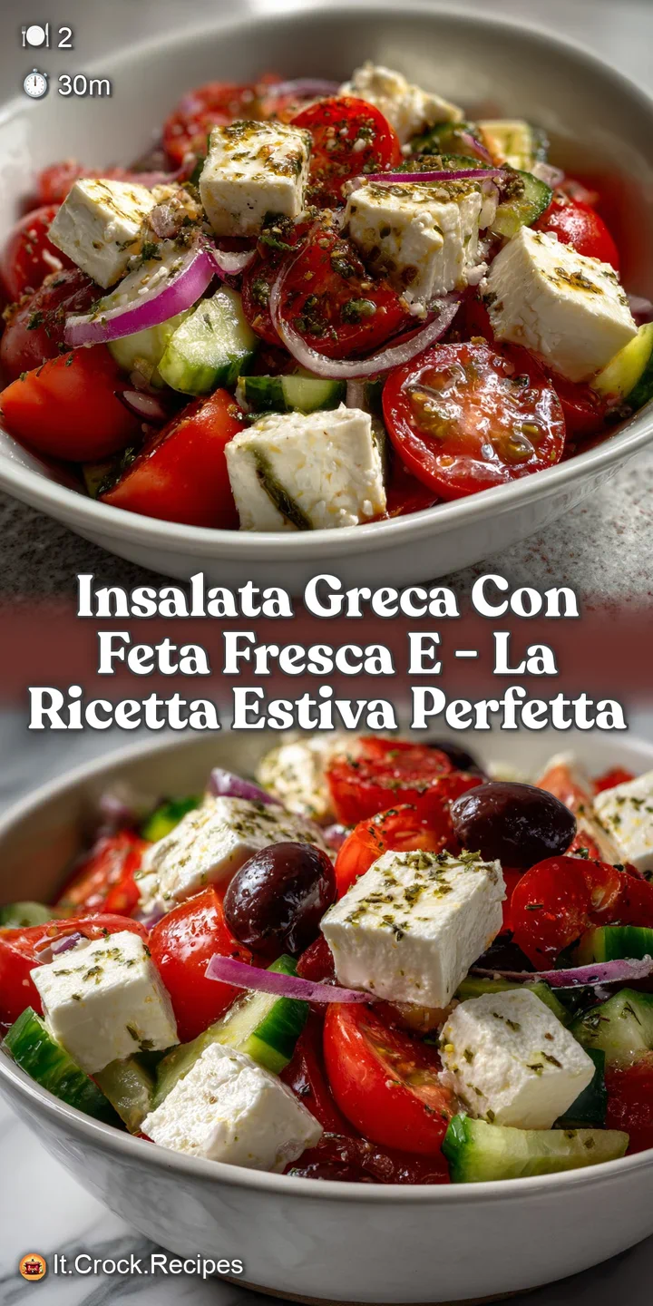 Insalata Greca Con Feta Fresca e - La Ricetta Estiva Perfetta