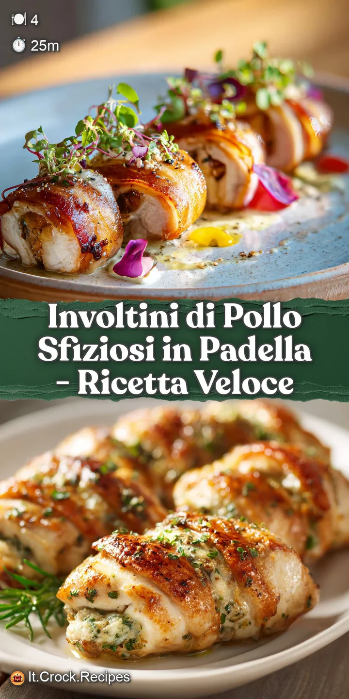 Close-up reveals juicy, tender chicken roll with melted cheese oozing out, bathed in a savory, lightly browned sauce. Mout...