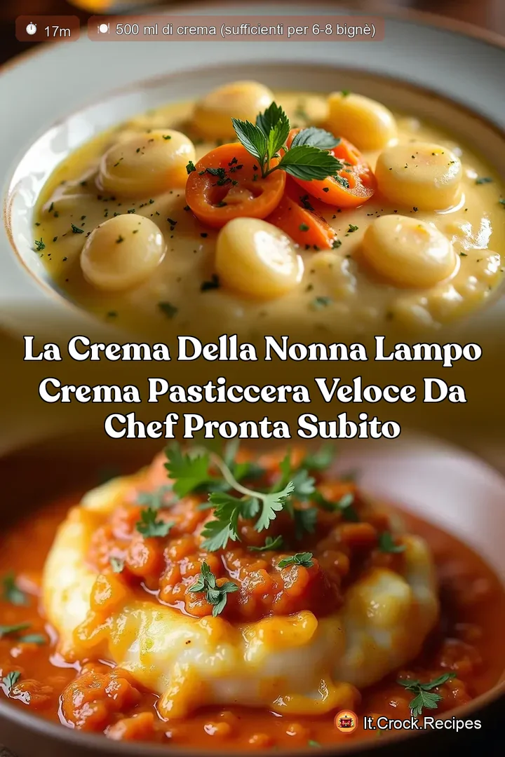 La Crema della Nonna Lampo Crema Pasticcera Veloce da Chef Pronta Subito