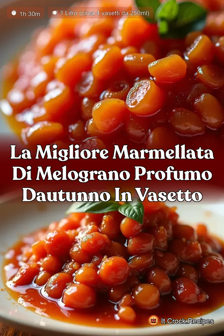 La Migliore Marmellata di Melograno Profumo dAutunno in Vasetto
