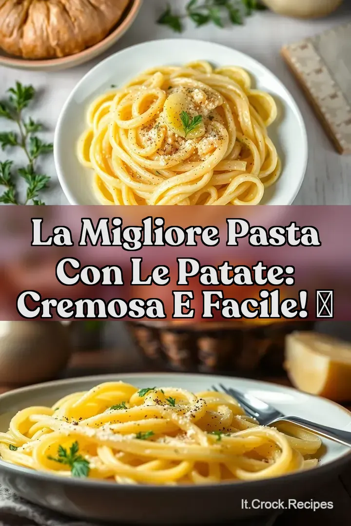 La Migliore Pasta con le Patate: Cremosa e Facile! ✨