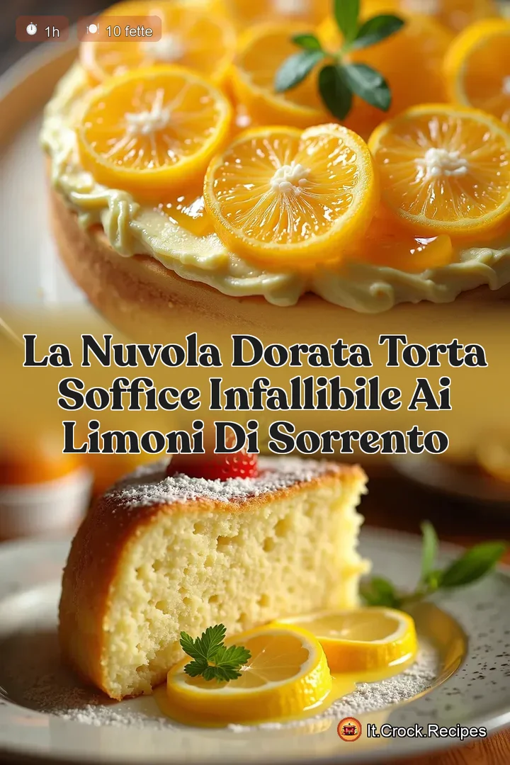 La Nuvola Dorata Torta Soffice Infallibile ai Limoni di Sorrento
