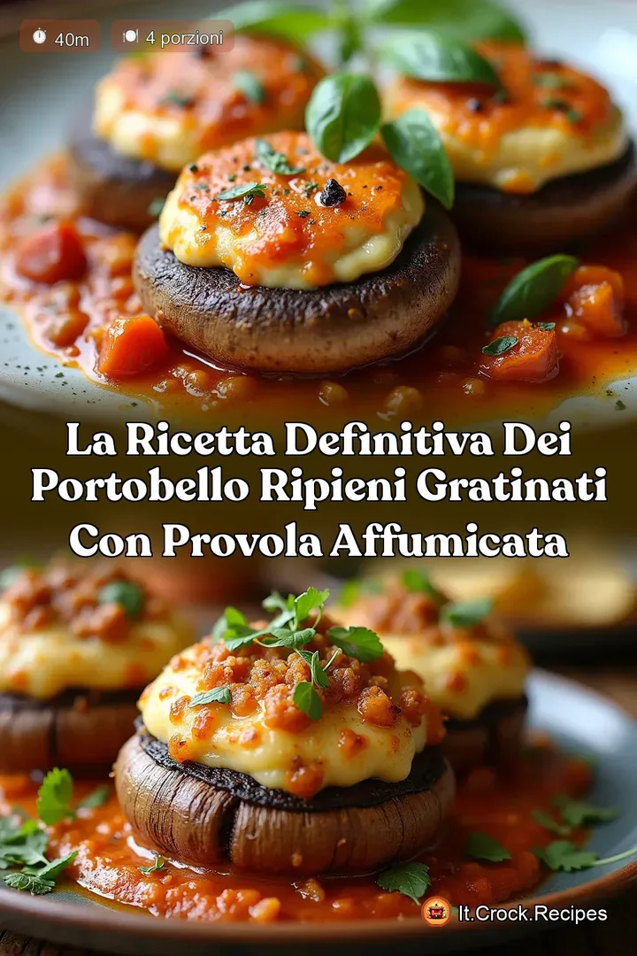 La Ricetta Definitiva dei Portobello Ripieni Gratinati con Provola Affumicata