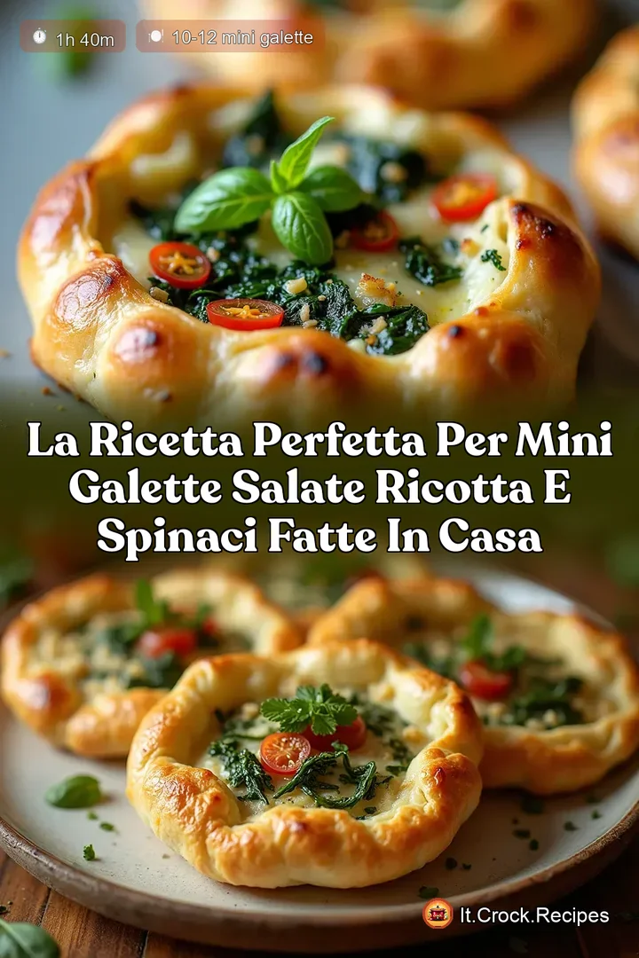 La Ricetta Perfetta per Mini Galette Salate Ricotta e Spinaci Fatte in Casa