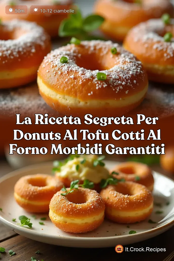 La Ricetta Segreta per Donuts al Tofu Cotti al Forno Morbidi Garantiti