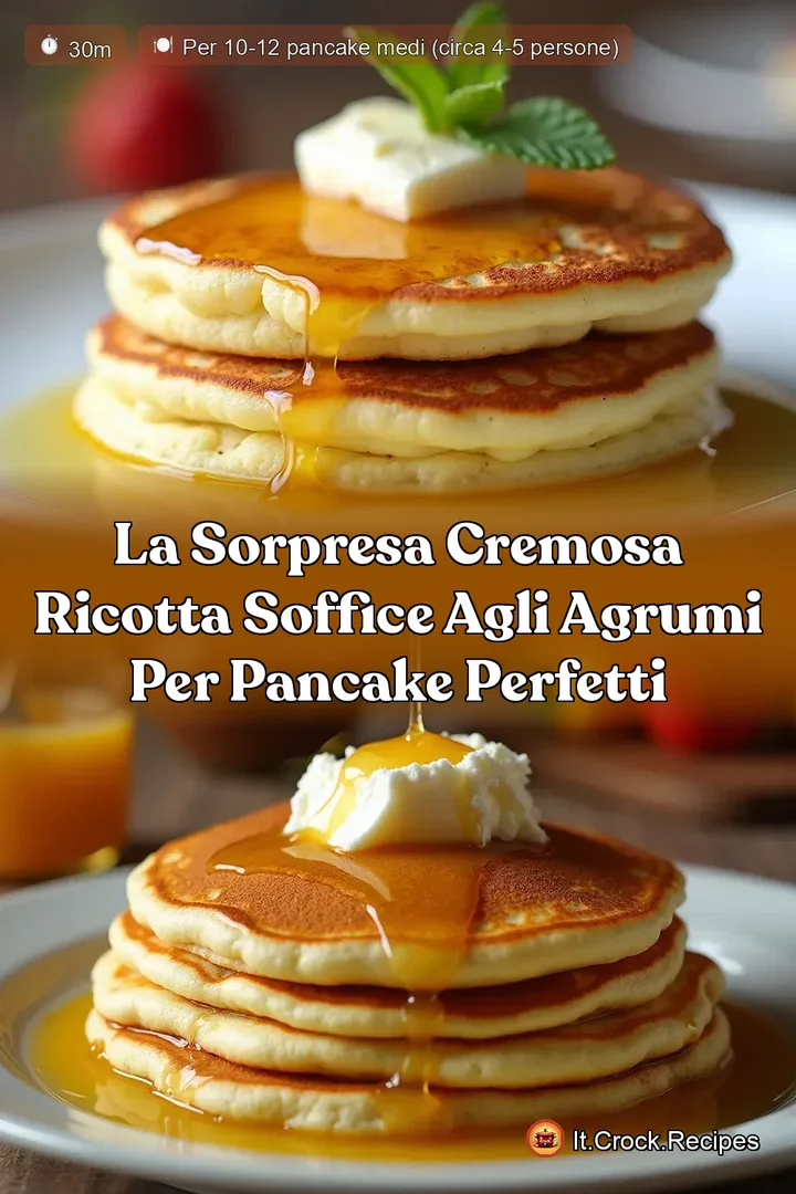 La Sorpresa Cremosa Ricotta Soffice Agli Agrumi per Pancake Perfetti