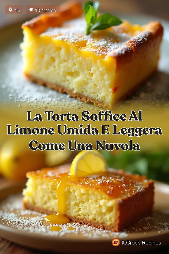 La Torta Soffice al Limone Umida e Leggera come una Nuvola