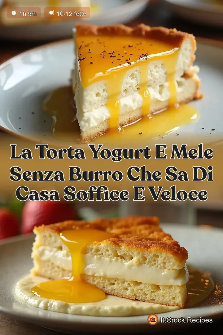 La Torta Yogurt e Mele Senza Burro che sa di Casa Soffice e Veloce