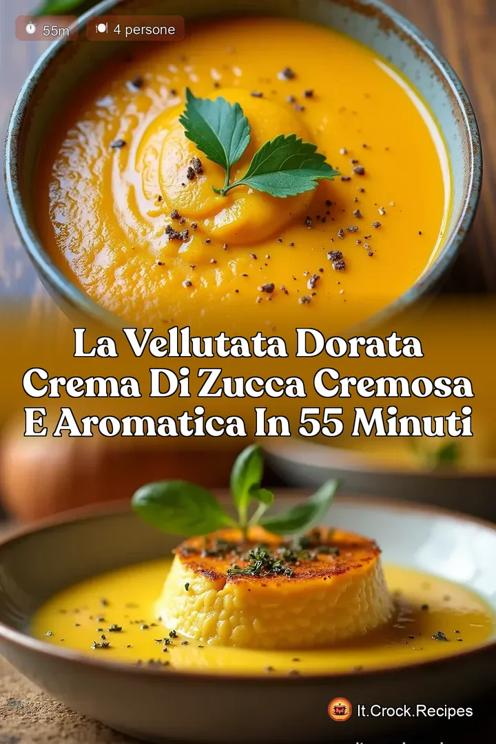 La Vellutata Dorata Crema di Zucca Cremosa e Aromatica in 55 Minuti