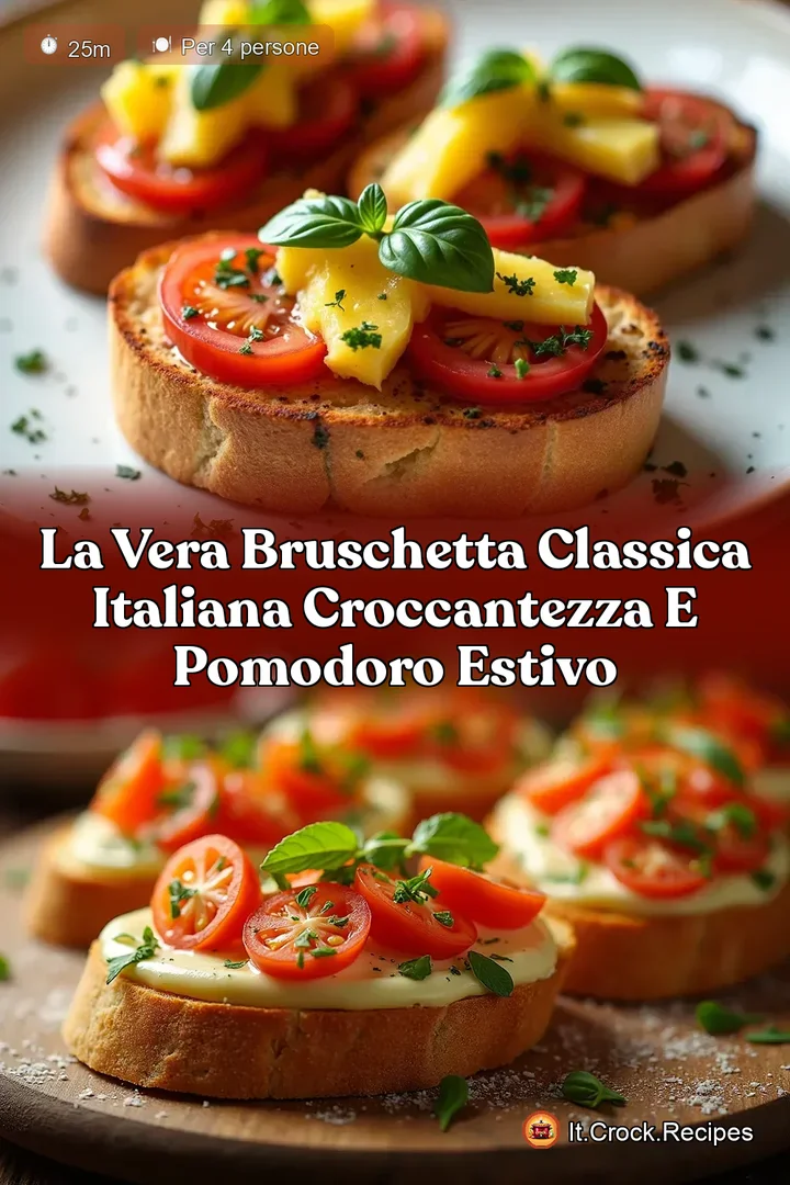 La Vera Bruschetta Classica Italiana Croccantezza e Pomodoro Estivo