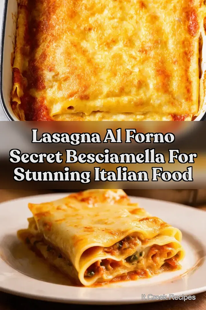Lasagna al Forno Secret Besciamella for Stunning Italian Food