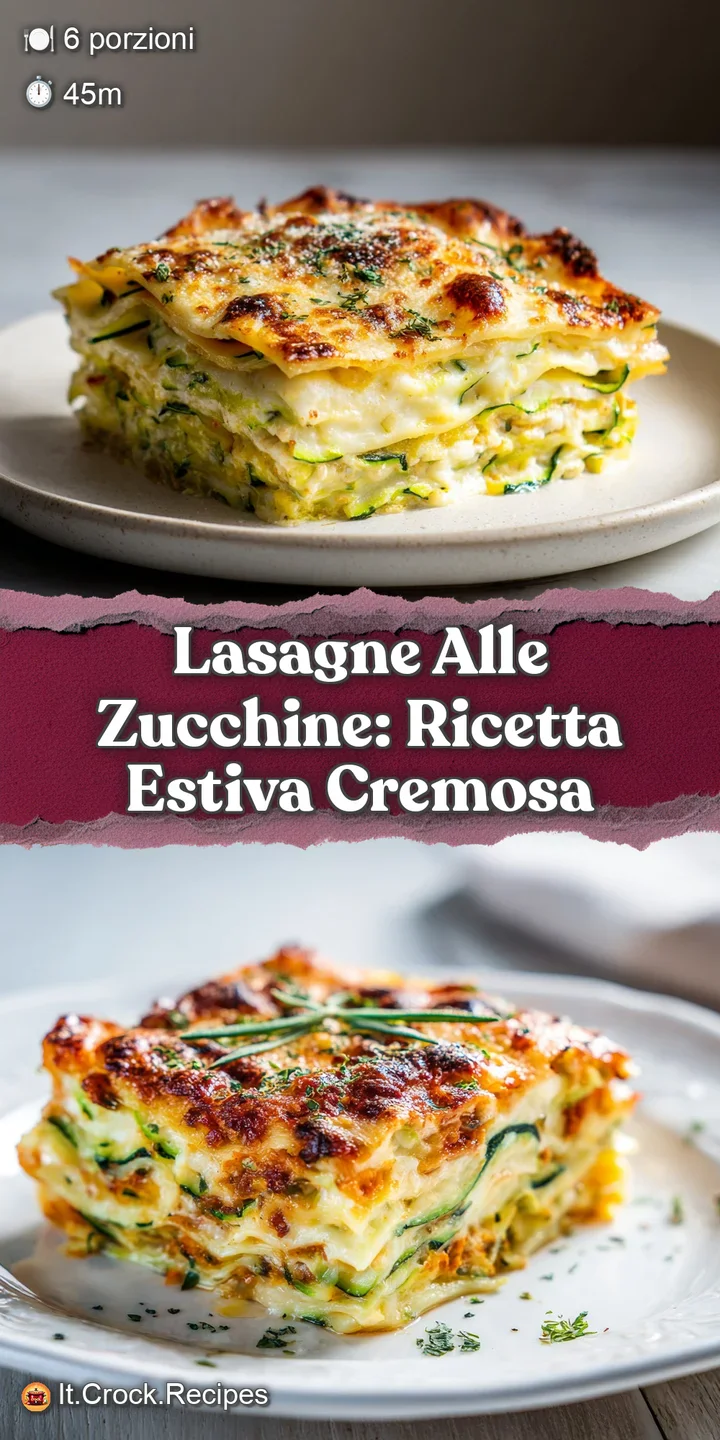 Close-up of bubbling, cheesy zucchini lasagna with slightly browned edges. Creamy texture, inviting and flavorful, shot wi...