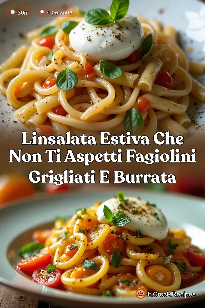 LInsalata Estiva Che Non Ti Aspetti Fagiolini Grigliati e Burrata