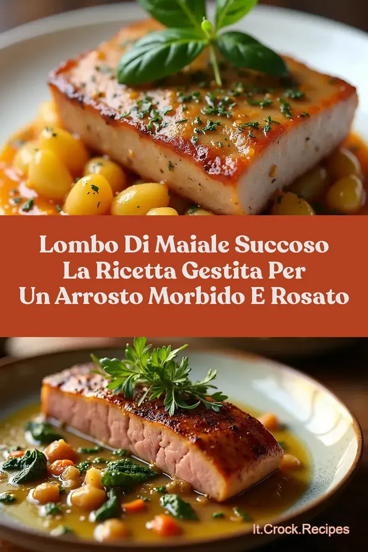 Lombo di Maiale Succoso La Ricetta Gestita per un Arrosto Morbido e Rosato